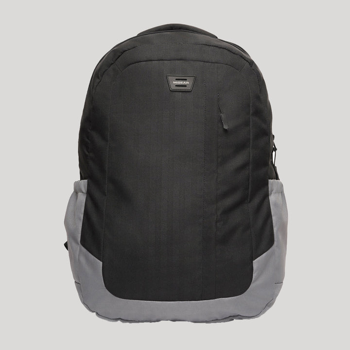 Black Fork Checked Backpack