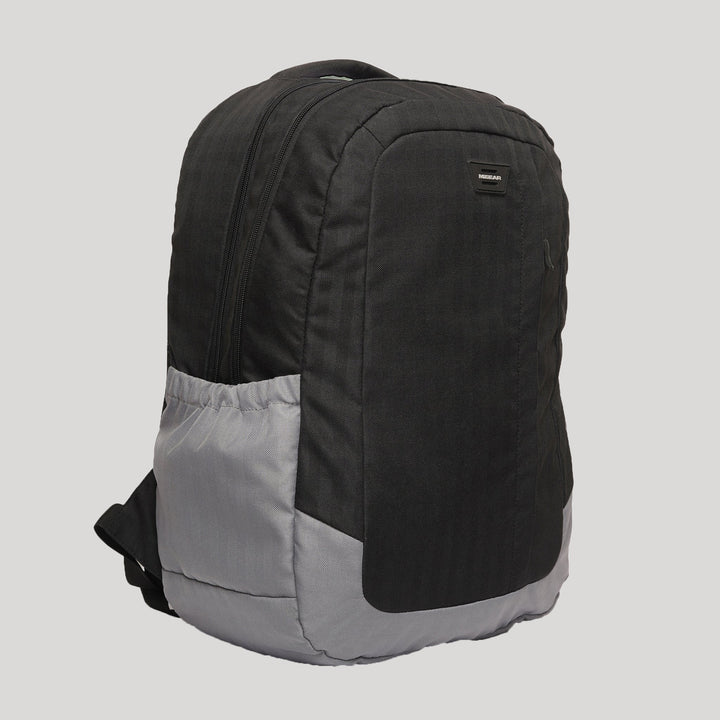 Black Fork Checked Backpack