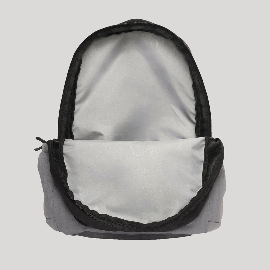 Black Fork Checked Backpack