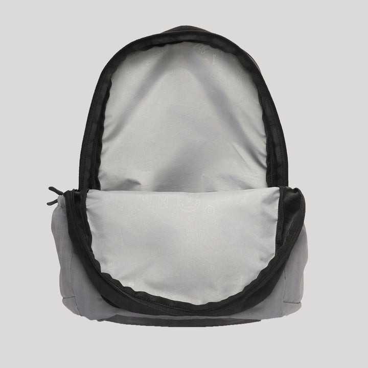 Black Fork Checked Backpack