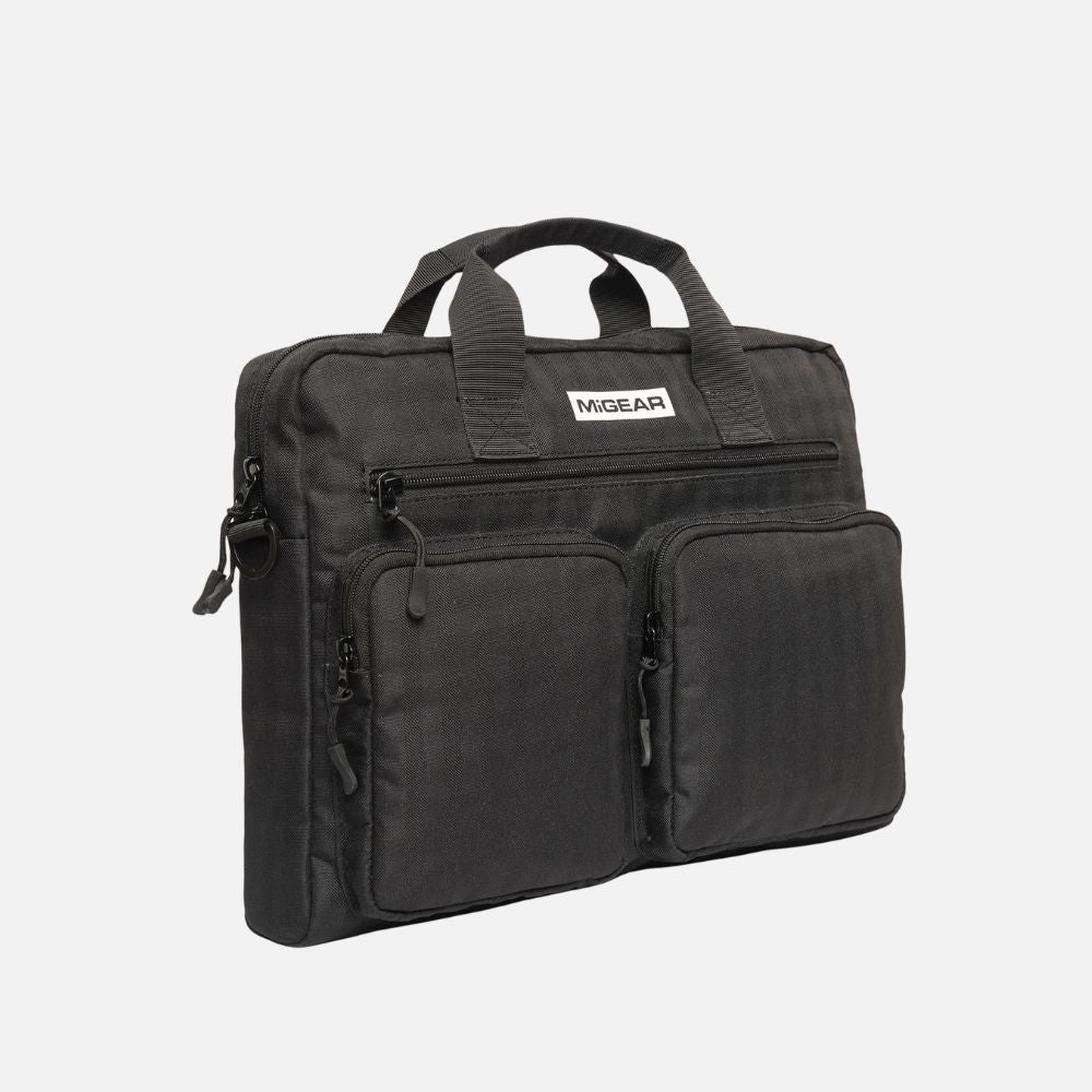 HOCKING CHECKED BRIEFCASE