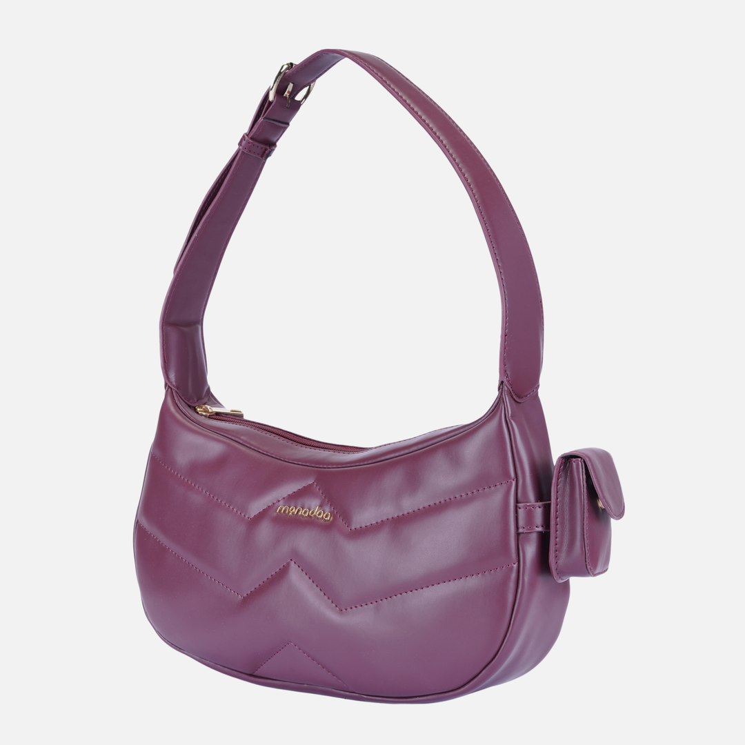 MAROON CARLOS SHOULDER BAG