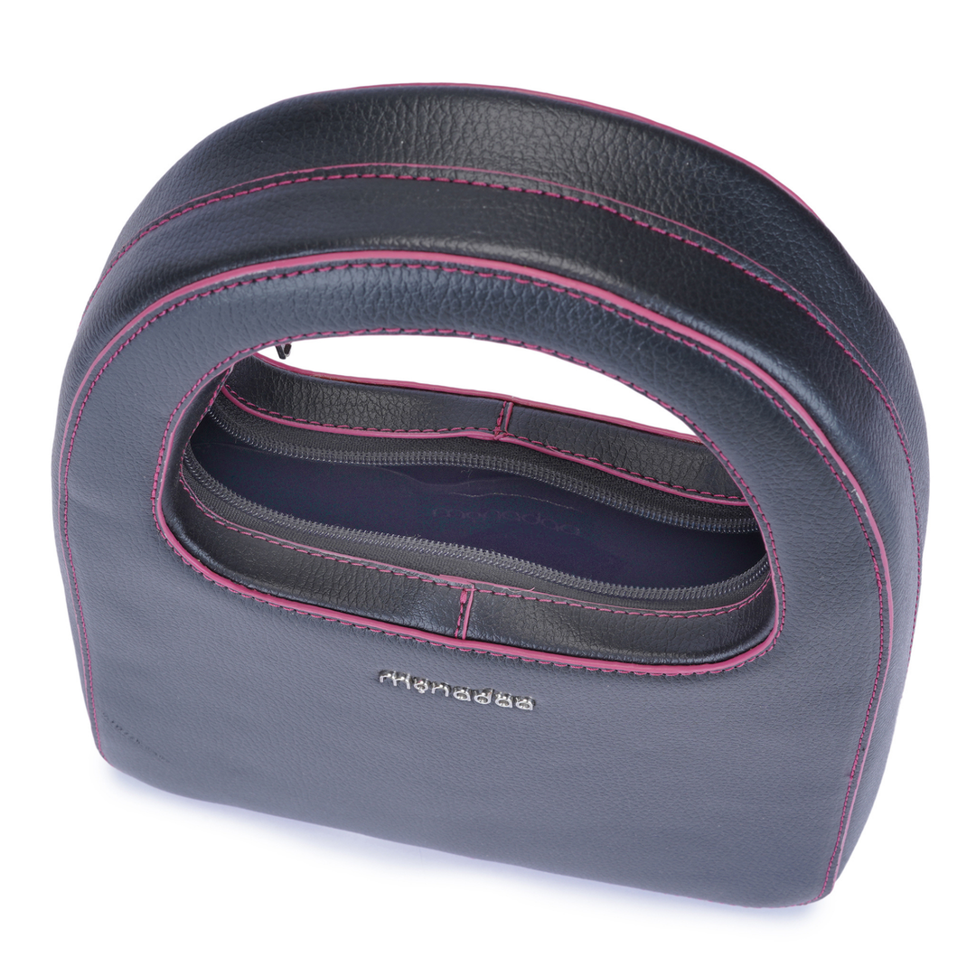 BLACK TIANA STRUCTURED  HANDBAG