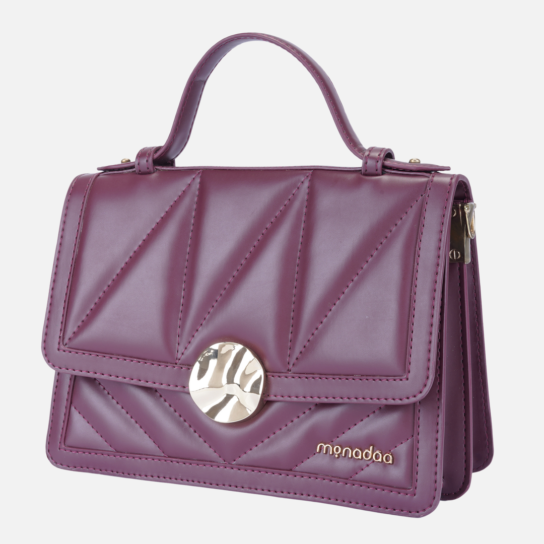 MAROON DARIO HANDBAG