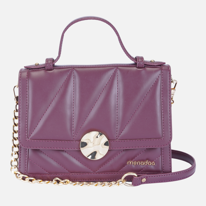 MAROON DARIO HANDBAG