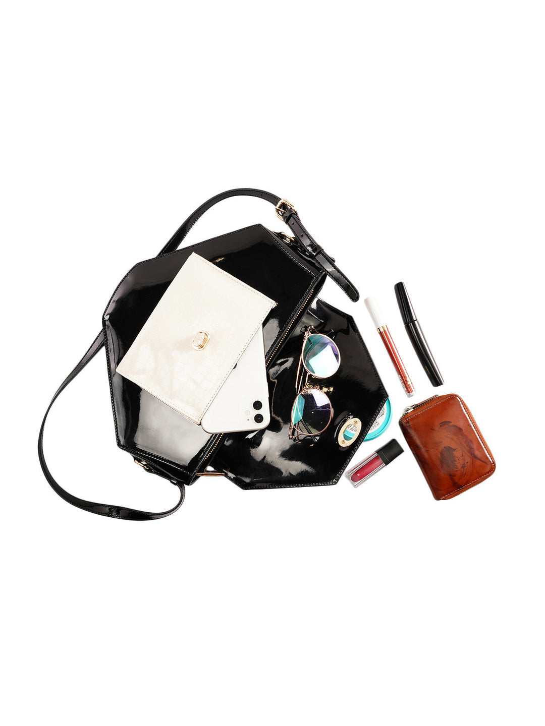 Black Zoe Structured Bag