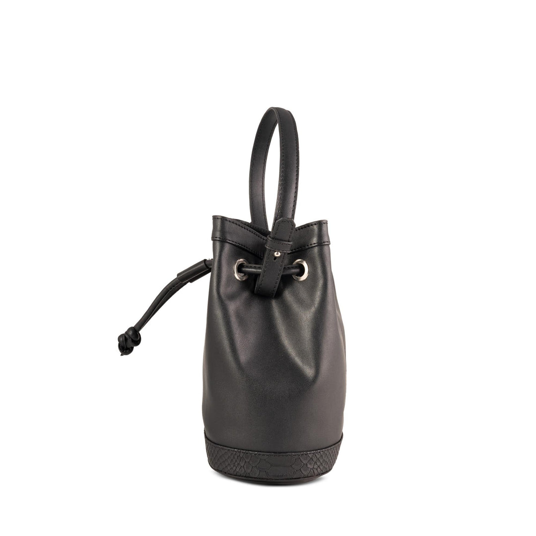 Black Remi Drawstring Bag
