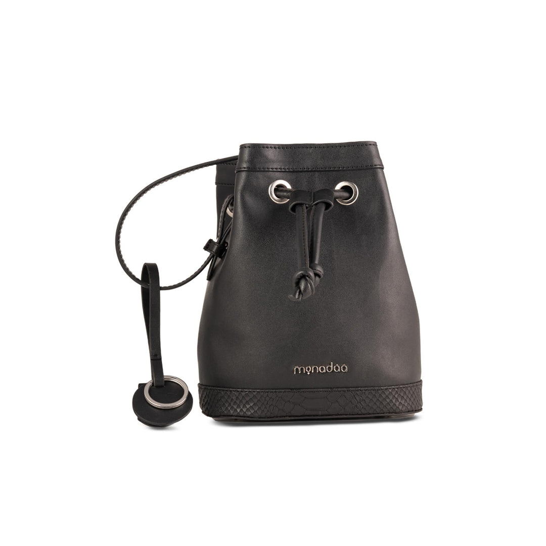 Black Remi Drawstring Bag